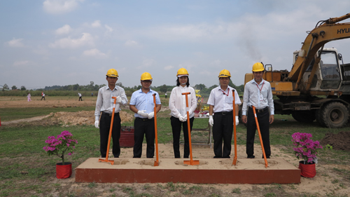 GROUND BREAKING CEREMONY FOR CONSTRUCTION OF THE LOT C1-6 FACTORY AT TAN PHU TRUNG INDUSTRIAL ZONE